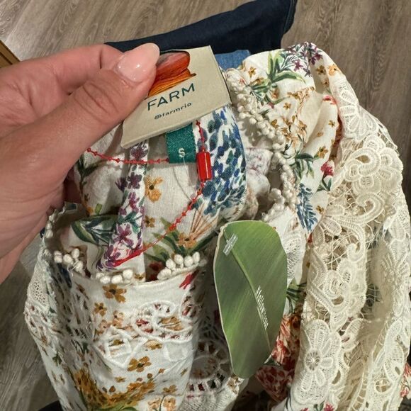 Farm Rio Delicate Forest Scarves Minidress - Picture 8 of 8